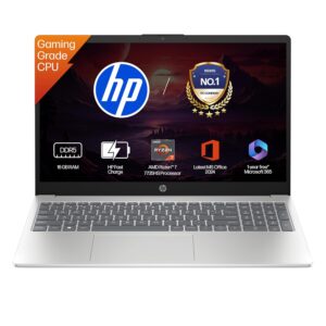 HP 15 Smartchoice, AMD Ryzen 7 7735HS (16GB DDR5,512GB SSD) FHD, Anti-Glare, Micro-Edge, 15.6''/39.6cm