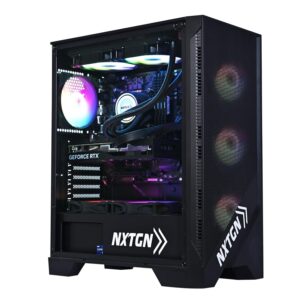 NXTGN Core i9 Desktop PC (Core i9 11th Gen Processor, 64GB RAM, 1TB SSD, 4TB Hard Drive, RTX4060 8GB Graphic Card, Onboard WiFi/Bluetooth)