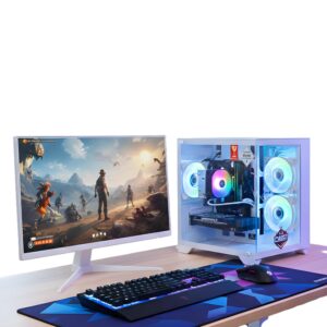 CHIST Gaming PC, 9th Gen Core i5-9400 6 Core 6Threats, 16GB RAM, 256GB NVMe SSD, 500GB HDD, RTX 3050 6GB GDDR6
